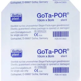 Αποστειρωμένο επίθεμα τραυμάτων Gota-Por 80x100 mm, 1 τεμ