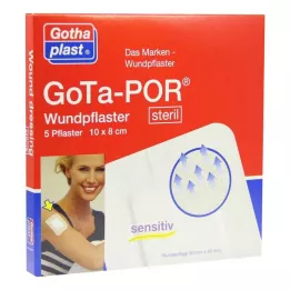 GOTA-POR Πληγωμένος σοβάς αποστειρωμένος 80x100 mm, 5 τεμ