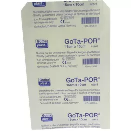 GOTA-POR Πληγωμένος σοβάς αποστειρωμένος 100x150 mm, 1 τεμ