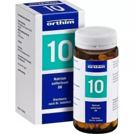 BIOCHEMIE Orthim 10 Natrum sulfuricum D 6 ταμπλέτες, 400 τεμ