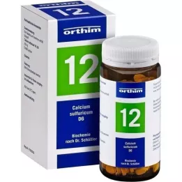 BIOCHEMIE Orthim 12 Calcium sulfuricum D 6 ταμπλέτες, 400 τεμ