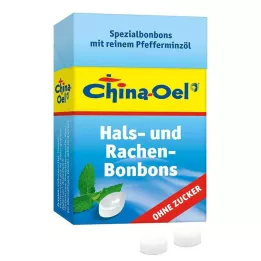 CHINA ÖL Σταγόνες λαιμού και βήχα χωρίς ζάχαρη, 40 γρ