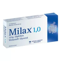MILAX 1,0 υπόθετα, 10 τεμ