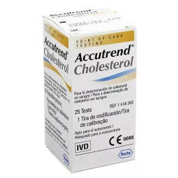 ACCUTREND Ταινίες δοκιμής χοληστερόλης, 25 τεμ