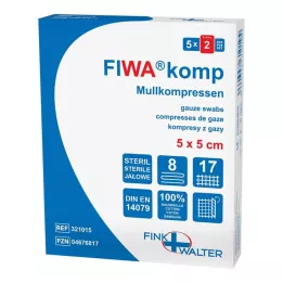 MULLKOMPRESSEN 5x5 cm αποστειρωμένο 8-way, 5X2 τεμ
