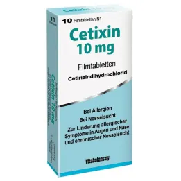Δισκία επικαλυμμένα με λεπτό υμένιο Cetixin 10 mg, 10 δισκία
