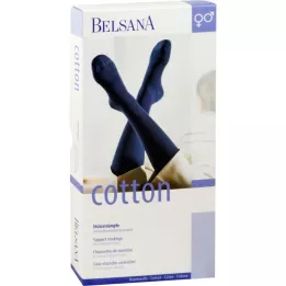 BELSANA Βαμβακερές κάλτσες στήριξης γονάτων AD μέγεθος 3 μαύρες, 2 τεμάχια