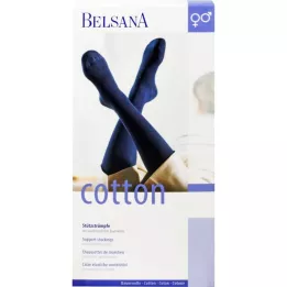 BELSANA Βαμβακερές κάλτσες στήριξης γονάτων AD μέγεθος 3 ανθρακί, 2 τεμάχια