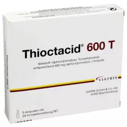 THIOCTACID 600 T ενέσιμο διάλυμα, 5X24 ml
