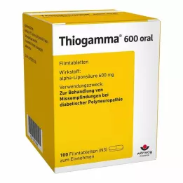 THIOGAMMA 600 από του στόματος επικαλυμμένα με λεπτό υμένιο δισκία, 100 τεμ