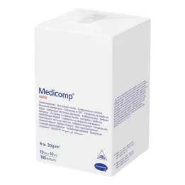MEDICOMP έξτρα φλις συγκρ. μη αποστειρωμένο 10x10 εκ. 6 στρώσεις, 100 τεμάχια