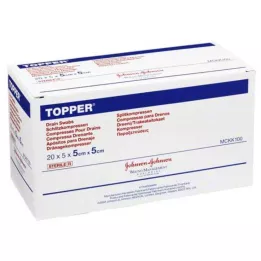 TOPPER Schlitzkompr.5x5 cm αποστειρωμένο, 20X5 τεμ