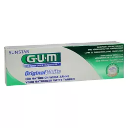 GUM Γνήσια λευκή οδοντόκρεμα, 75 ml