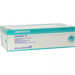 LEUKODERM Γύψος επιδέσμου 2,5 cmx5 m χωρίς μεταλλική προστασία, 12 τεμάχια