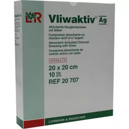 VLIWAKTIV AG Αναρρόφηση ενεργού άνθρακα με ασήμι 20x20 cm, 10 τεμ