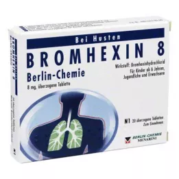 BROMHEXIN 8 επικαλυμμένα δισκία Berlin Chemie, 20 τεμ