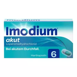 IMODIUM οξεία σκληρά καψάκια, 6 τεμ