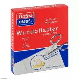 GOTHAPLAST Ευαίσθητη φροντίδα τραυμάτων 8 cmx1 m κοπή, 1 τεμ