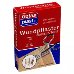 GOTHAPLAST Ελαστικός επίδεσμος τραυμάτων 6 cm x 1 m κοπή, 1 τεμάχιο