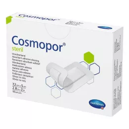 COSMOPOR στείρος επίδεσμος τραυμάτων 5x7,2 cm, 10 τεμ