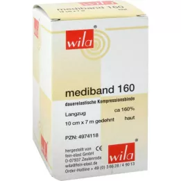 MEDIBAND 160 επίδεσμος μεγάλης έκτασης 10 cmx7 m στο χρώμα του δέρματος, 1 τεμάχιο