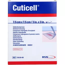 CUTICELL Κομπρέσες αλοιφής 7,5x7,5 εκ., 10 τεμ