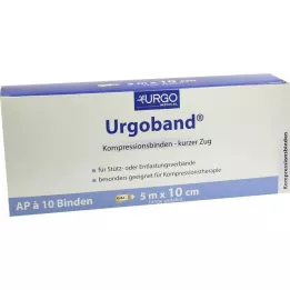 URGOBAND Επίδεσμος κοντός ελαστικός 10 cmx5 m, 10 τεμ