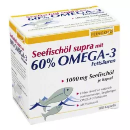SEEFISCHÖL Supra με 60% Ωμέγα-3 λιπαρά, μαλακές κάψουλες, 100 τμχ