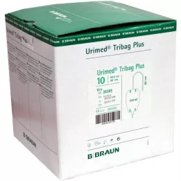 URIMED Tribag Plus Urine Leg Bag 500ml 50cm ster., 10 τεμ