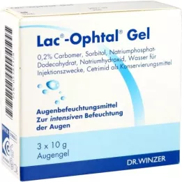 LAC OPHTAL Τζελ, 3Χ10 γρ