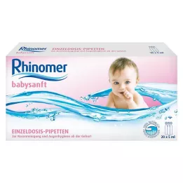 RHINOMER babysanft θαλασσινό νερό 5ml μονή δόσης σωλήνας, 20X5 ml