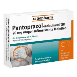 PANTOPRAZOL-ratiopharm SK 20 mg γαστροανθεκτικά δισκία, 14 τεμ