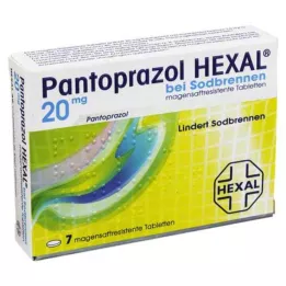 PANTOPRAZOL HEXAL β.Γαστροανθεκτικά δισκία στην καούρα, 7 τεμ
