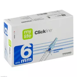 MYLIFE Clickfine βελόνες πένας 6 mm 31 G, 100 τεμ