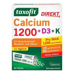 Taxofit Calcium 1200 + D3 + K Direct Sticks, 20 τεμ