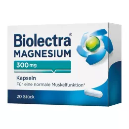 BIOLECTRA Κάψουλες μαγνησίου 300 mg, 20 τεμ