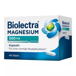 BIOLECTRA Κάψουλες μαγνησίου 300 mg, 40 τεμ