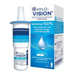 HYLO-VISION Οφθαλμικές σταγόνες SafeDrop 0,1%, 10 ml