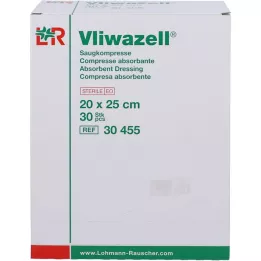 VLIWAZELL Απορροφητικές κομπρέσες αποστειρωμένες 20x25 cm, 30 τμχ