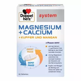 DOPPELHERZ Magnesium+Calc.+Copper+Mangane syst.Tab., 60 τεμ