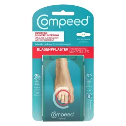 COMPEED Σοβάδες με φυσαλίδες στα δάχτυλα των ποδιών, 8 τεμάχια