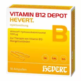 VITAMIN B12 DEPOT Αμπούλες Hevert, 10 τεμ