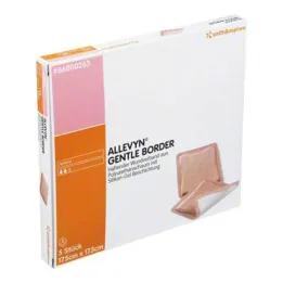 Επίδεσμος Allevyn Gentle Border 17,5x17,5 cm, 5 τμχ