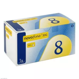 NOVOFINE 8 κάνουλες 0,30x8 mm, 100 τεμ