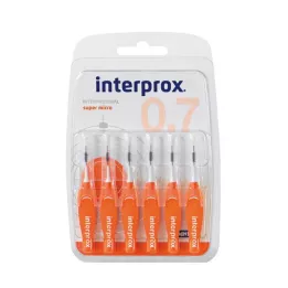 INTERPROX super micro πορτοκαλί Interdentalb.Blis, 6 τεμ