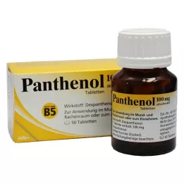 PANTHENOL 100 mg δισκία Jenapharm, 50 τεμ