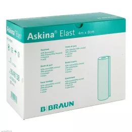 ASKINA Ελαστικός επίδεσμος 8 cmx4 m χαλαρός, 20 τεμ
