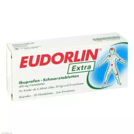 EUDORLIN επιπλέον ταμπλέτες πόνου Ibuprofen, 20 τεμ