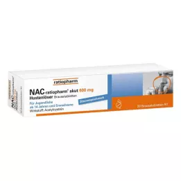 NAC-ratiopharm akut 600 mg αποχρεμπτικά για τον βήχα αναβράζοντα δισκία, 20 τεμ