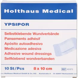 WUNDVERBAND Ypsipor αποστειρωμένο 7,5x10 cm, 10 τεμ
